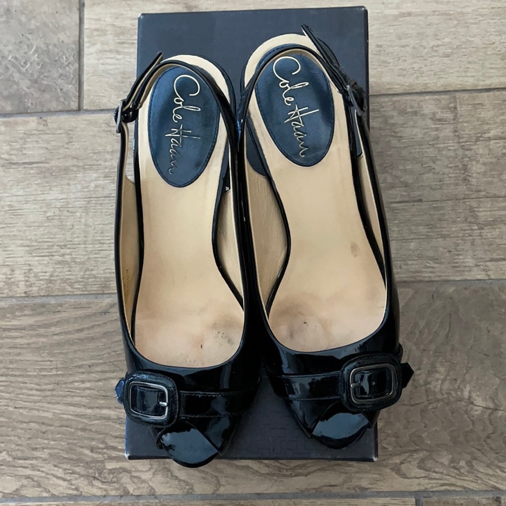 Sz 7 Cole Haan Nike air patent pumps